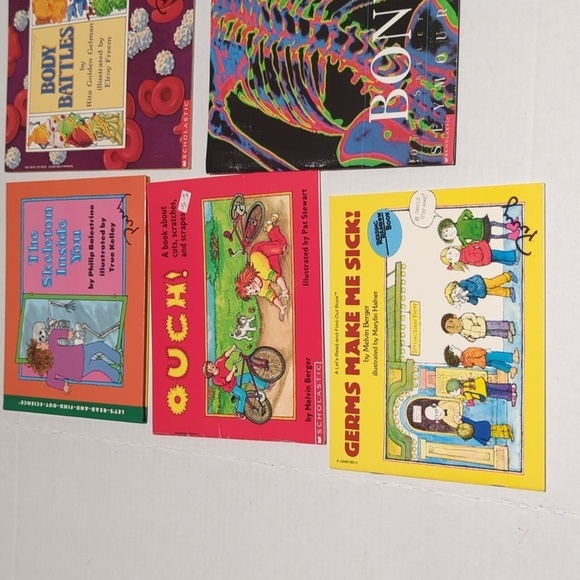 Scholastic Misc. Authors Set of 6 Bones & Body Theme NonFiction Paperback Books - Picture 2 of 10